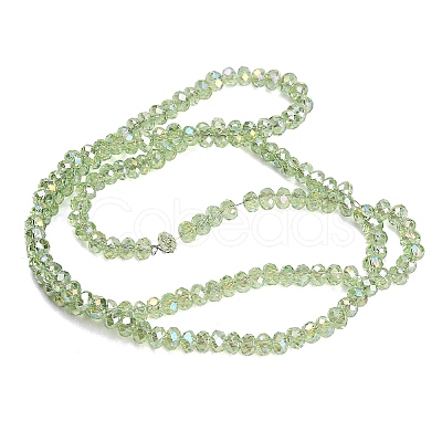 Electroplate Glass Beads Strands GL-CBAA615-02G-1
