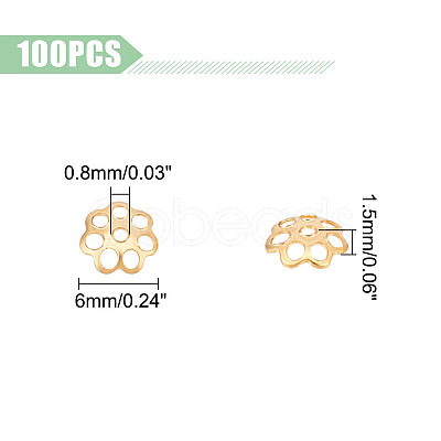304 Stainless Steel Bead Caps STAS-UN0042-45-1