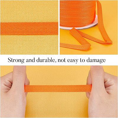 Cotton Twill Tape Ribbons OCOR-WH0058-35Q-1