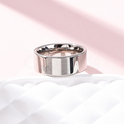 201 Stainless Steel Wide Band Finger Rings RJEW-K252-02E-P-1
