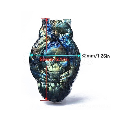 Natural Labradorite Carved Healing Figurines PW-WG34565-05-1