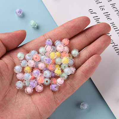 Transparent Acrylic Beads X-TACR-S152-17A-1
