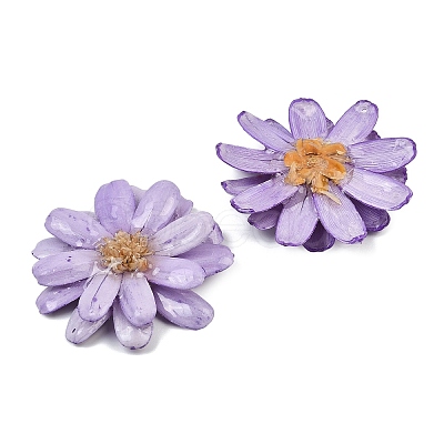 Epoxy Resin & Dried Flower Big Pendants RE-CBAAE94-01F-1