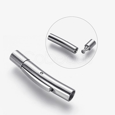 Tarnish Resistant 304 Stainless Steel Bayonet Clasps STAS-P171-59P-1