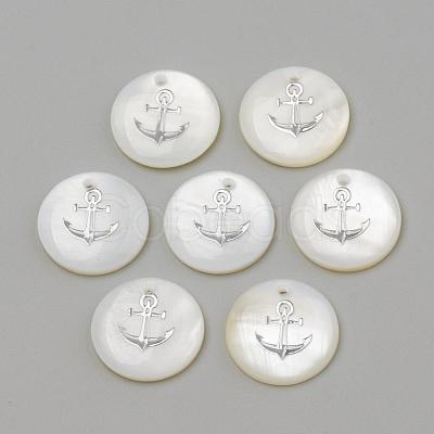 Freshwater Shell Pendants SHEL-Q010-006P-1