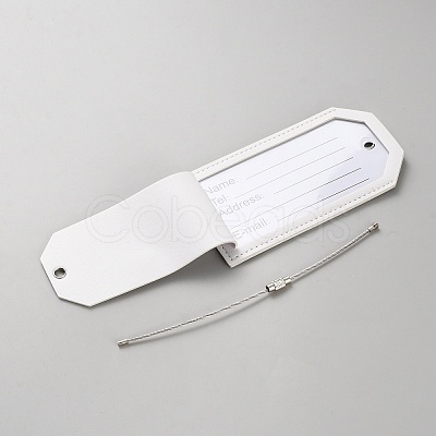 PU Leather Luggage Tag AJEW-WH20001-66A-1