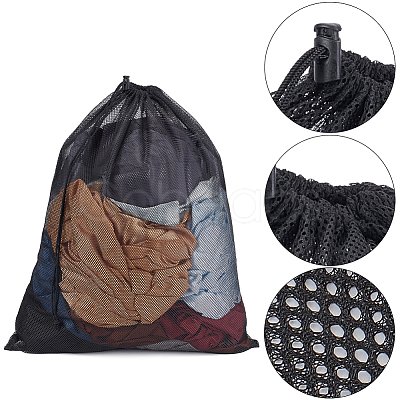 2Pcs Polyester Drawstring Clothing Storage Bags ABAG-GF0001-49A-1