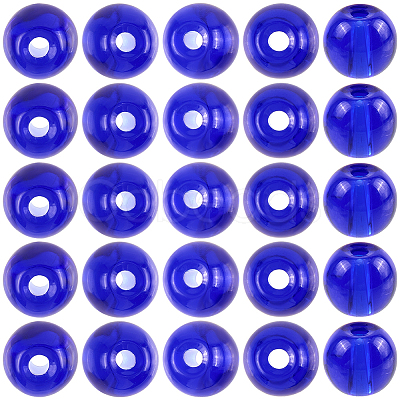 250Pcs Glass Round Beads GLAA-SP0001-49B-1