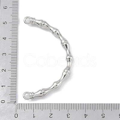 Brass Bamboo Stick Connector Charms KK-U020-03P-1