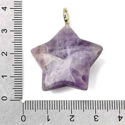 Natural Banded Amethyst Pendants G-Z157-01G-09-1