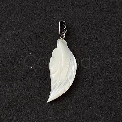 Natural Trochid Shell/Trochus Shell Pendants SSHEL-M021-09-1