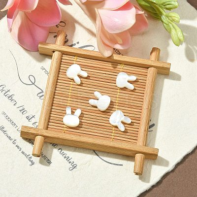 5Pcs Natural White Shell Beads BSHE-CJ0001-06-1