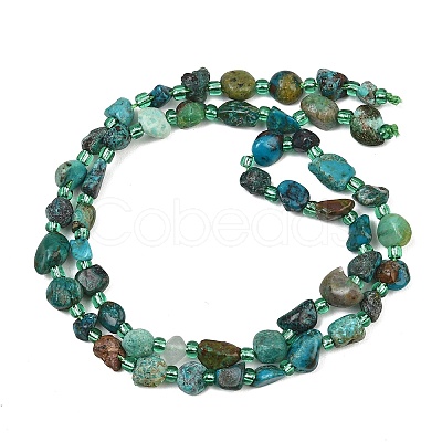 Natural Chrysocolla Beads Strands GG-CBA3A44-C07-01-1