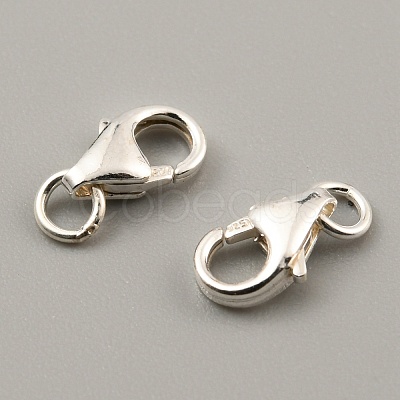 Sterling Silver Lobster Claw Clasp STER-WH0008-12A-S-1