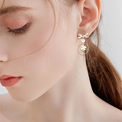 Alloy Stud Earrings Findings FIND-SC0016-79-1