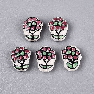 Handmade Porcelain Ceramic Beads PORC-Q005-08C-1