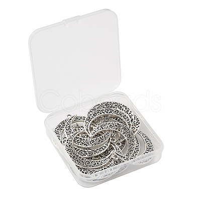 Tibetan Style Alloy Pendants TIBE-TA0001-08AS-1