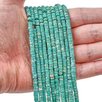 Dyed Synthetic Imperial Jasper Beads Strands G-Z089-A03-C-1