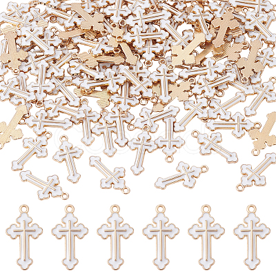100Pcs Alloy Enamel Pendants ENAM-ME0001-63-1