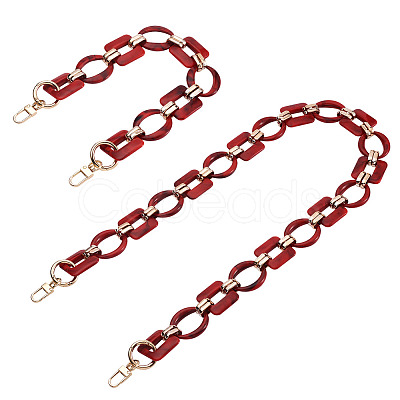 2Pcs Oval & Square Acrylic Bag Handle FIND-GN0001-14B-1
