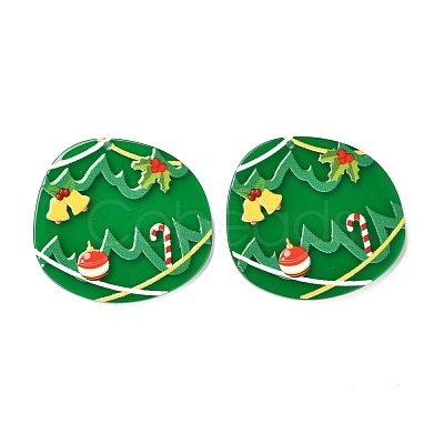 Christmas Theme 3D Printed Resin Pendants RESI-I036-03C-1