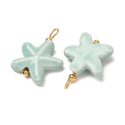Handmade Porcelain Pendants PR-CBAC347-06G-1