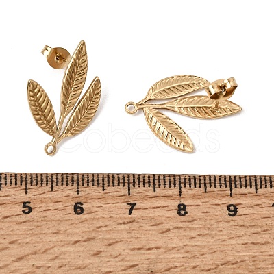 304 Stainless Steel Stud Earring Findings SA-CBAA9A2-02G-02-1