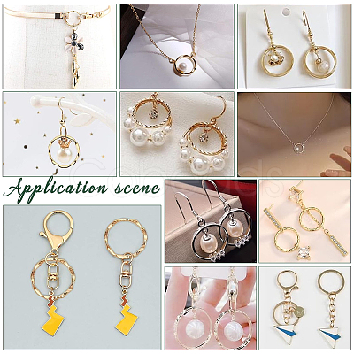 200Pcs Brass Linking Rings UNKW-UN0002-99A-1