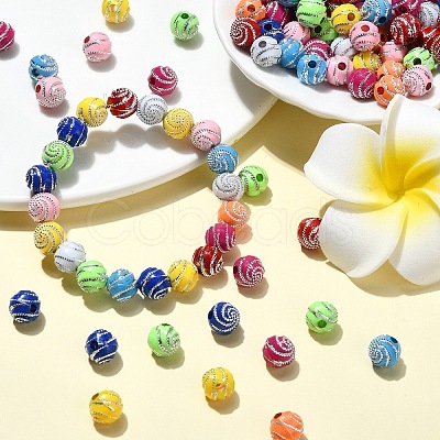 Plating Acrylic Beads PACR-YW0001-20-1