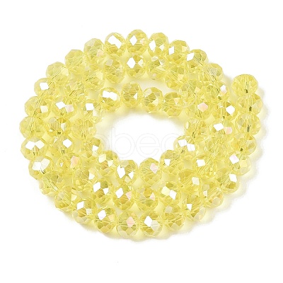 Electroplate Glass Beads Strands EGLA-A044-T8mm-B29-1