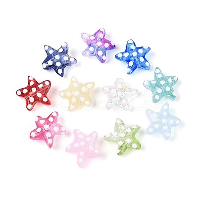 Glass Enamel Beads Strands GLAA-T028-04-1