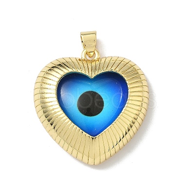 Brass Resin Pendants KK-H079-02B-G02-1