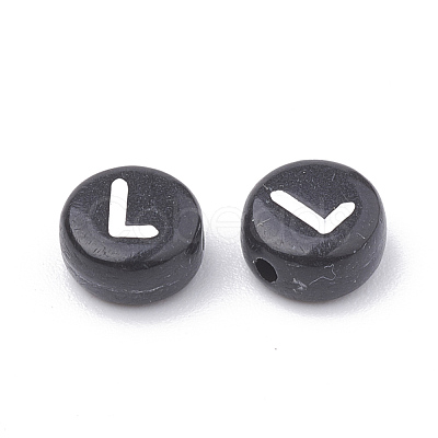 Opaque Acrylic Beads X-SACR-N002-02L-1