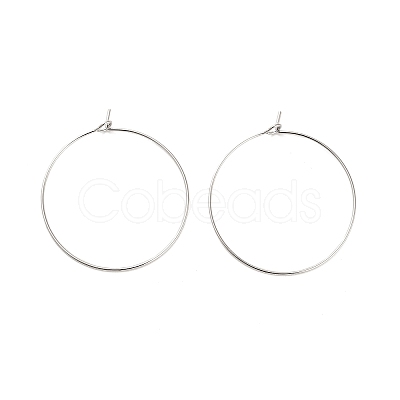 Brass Hoop Earring Findings LS-KK-R112-038E-1