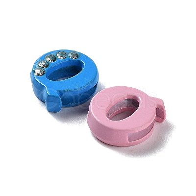 Rhinestone Slide Letter Charms RB-TAC0002-01Q-1