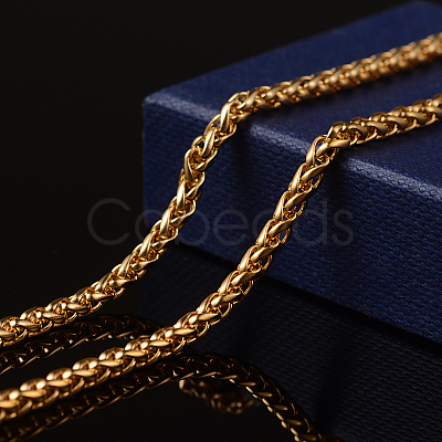 Ion Plating(IP) 304 Stainless Steel Wheat Chains CHS-L014-22G-1