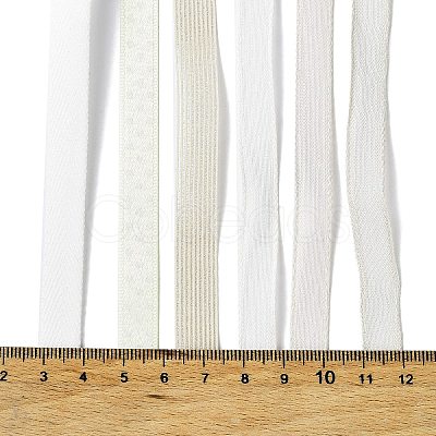 18 Yards 6 Styles Polyester Ribbon SRIB-C001-H04-1