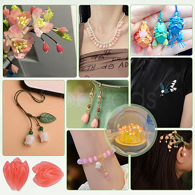 150Pcs Opaque Resin Beads RESI-PH0002-76C-1