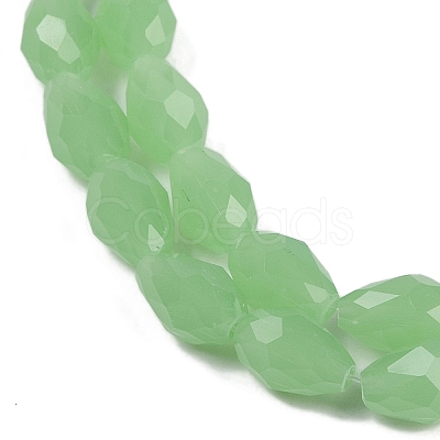 Electroplate Imitation Jade Glass Beads Strands EGLA-N013-J4mm-D04-1
