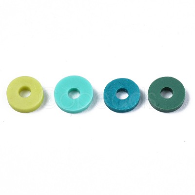 Handmade Polymer Clay Beads Strands CLAY-R089-6mm-T02B-26-1