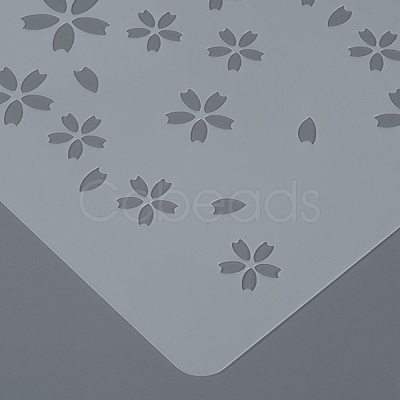 Plastic Reusable Drawing Painting Stencils Templates DIY-F018-B17-1