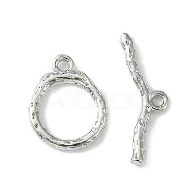 Rack Plating Eco-Friendly Brass Toggle Clasps KK-K330-43P-1