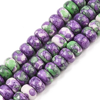 Dyed Synthetic Riverstone Beads Strands G-Z105-C01-01B-1
