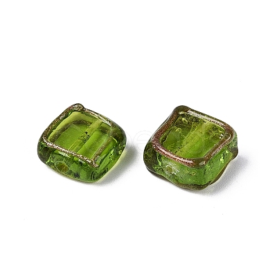 Handmade Gold Sand Lampwork Beads LAMP-N041-01F-1