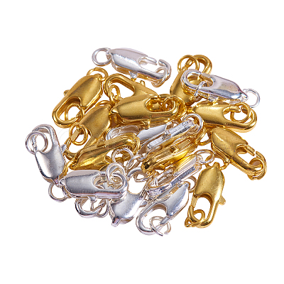 Brass Lobster Claw Clasps KK-CJ0001-35-1
