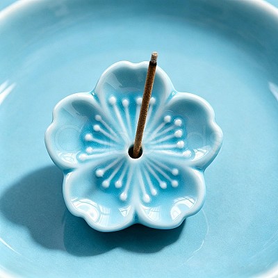 Porcelain Incense Burners DJEW-PW0012-122F-1