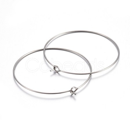 316 Surgical Stainless Steel Wine Glass Charms Rings STAS-L214-01G-1