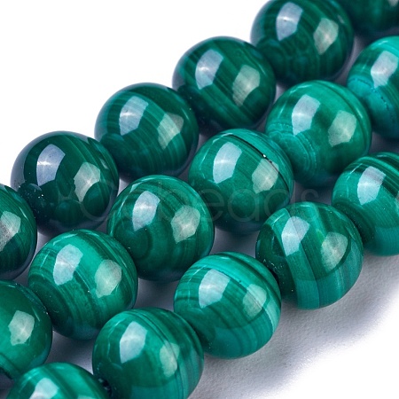 Natural Malachite Beads Strands G-G779-04B-1