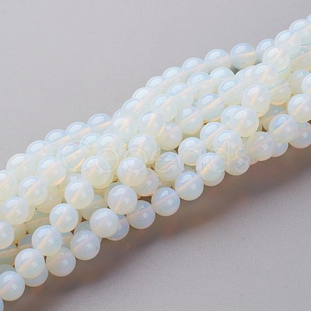 16 inch long Opalite Loose Beads X-GSR8mmC081-1