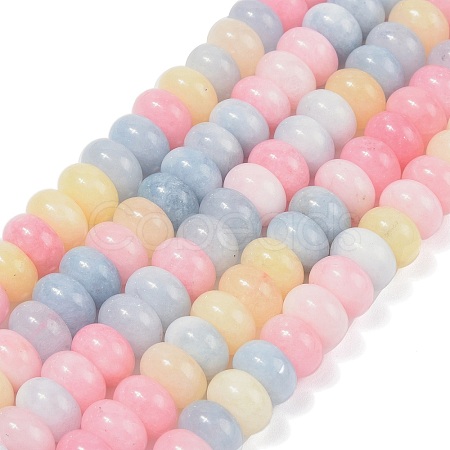 Dyed Natural White Jade Beads Strands X-G-G107-A14-01-1